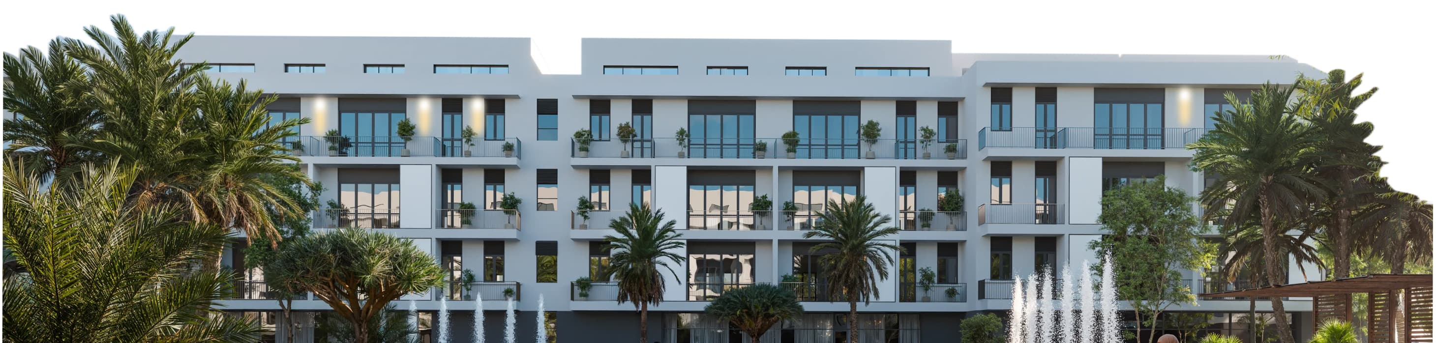 Exterior view of a residential development shown in the YourNextHome interactive viewer